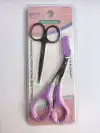 Stainless steel eyebrow trimming scissors with comb, eyebrow trimming scissors, detachable comb scissors, eyebrow trimming comb Application Scenario